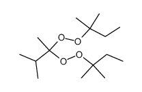 bis-(1,1-dimethyl-propyl) 1,2-dimethyl-propane-1,1-diyl bis-peroxide结构式