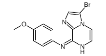 3-bromo-N-(4-methoxyphenyl)imidazo[1,2-a]pyrazin-8-amine结构式