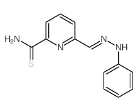 2-Pyridinecarbothioamide,6-[(2-phenylhydrazinylidene)methyl]-结构式