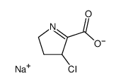 Natrium-(3-chlor-1-pyrrolin-2-carboxylat)结构式