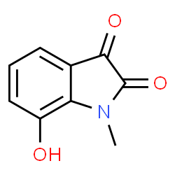 1H-Indole-2,3-dione,7-hydroxy-1-methyl-(9CI) structure