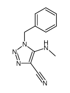 3-benzyl-4-methyamino-1,2,3-triazole-5-carbonitrile Structure