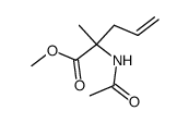 4-Pentenoic acid,2-(acetylamino)-2-methyl-,methyl ester structure