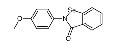 2-(4-Methoxyphenyl)-1,2-benzisoselenazol-3(2H)-one Structure