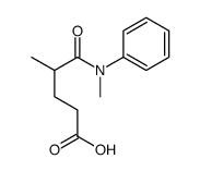 4-methyl-5-(N-methylanilino)-5-oxopentanoic acid结构式