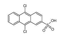 9,10-dichloro-2-anthracenesulfonic acid Structure