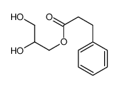 2,3-dihydroxypropyl 3-phenylpropanoate结构式