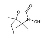 3-hydroxy-5-(iodomethyl)-4,4,5-trimethyl-1,3-oxazolidin-2-one结构式