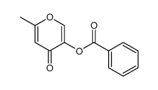 (6-methyl-4-oxopyran-3-yl) benzoate Structure