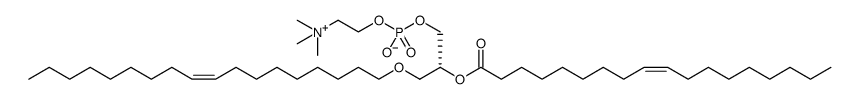3,5,9-Trioxa-4-phosphaheptacos-18-en-1-aminium, 4-hydroxy-N,N,N-trimethyl-7-[[(9Z)-1-oxo-9-octadecen-1-yl]oxy]-, inner salt 4-oxide, (7R,18Z)结构式