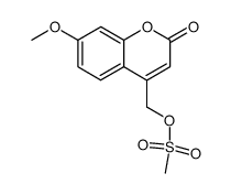 (7-methoxycoumarin-4-yl)methylmethanesulfonate Structure