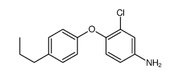 3-chloro-4-(4-propylphenoxy)aniline结构式