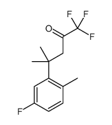 1,1,1-trifluoro-4-(5-fluoro-2-methylphenyl)-4-methylpentan-2-one结构式