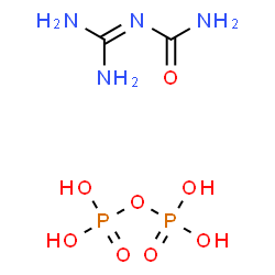 diphosphoric acid, compound with (aminoiminomethyl)urea Structure