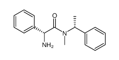 (R)-2-amino-N-methyl-2-phenyl-N-((R)-1-phenylethyl)acetamide结构式