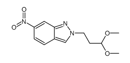 2-(3,3-dimethoxypropyl)-6-nitroindazole结构式