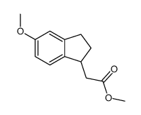 METHYL (5-METHOXY-2,3-DIHYDRO-1H-INDEN-1-YL)ACETATE Structure