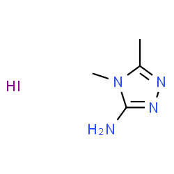 4,5-Dimethyl-4H-1,2,4-triazol-3-aminehydroiodide Structure