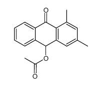 10-acetoxy-1,3-dimethyl-anthrone Structure