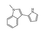 1-methyl-3-(1H-pyrrol-2-yl)indole结构式