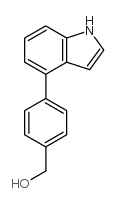 4-(1H-Indol-4-yl)benzyl alcohol structure