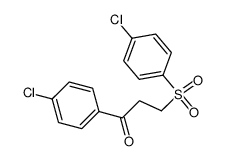 1-(4-CHLOROPHENYL)-3-[(4-CHLOROPHENYL)SULFONYL]-1-PROPANONE structure