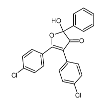 2-hydroxy-2,4-diphenyl-5,6-(chlorophenyl)furan-3-one Structure