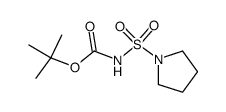 [N-(tert-butoxycarbonyl)]-pyrrolidine-1-sulfonic acid amide结构式