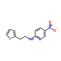 5-Nitro-N-[2-(2-thienyl)ethyl]-2-pyridinamine结构式