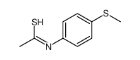 N-(4-methylsulfanylphenyl)ethanethioamide结构式