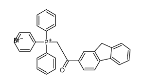 [2-(9H-fluoren-2-yl)-2-oxoethyl]-triphenylphosphanium,bromide结构式