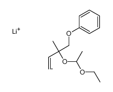 lithium,[2-(1-ethoxyethoxy)-2-methylbut-3-enoxy]benzene Structure