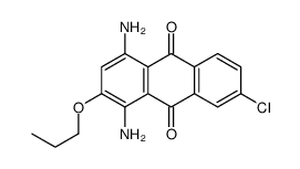 1,4-diamino-7-chloro-2-propoxyanthracene-9,10-dione结构式