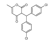 3-[bis(4-chlorophenyl)methyl]-6-methylpyran-2,4-dione Structure