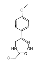 (E)-α-(Chloracetylamino)-p-methoxyacetophenon-oxim Structure