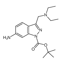 6-AMINO-3-DIETHYLAMINOMETHYL-INDAZOLE-1-CARBOXYLIC ACID TERT-BUTYL ESTER Structure