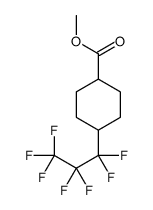 methyl 4-(1,1,2,2,3,3,3-heptafluoropropyl)cyclohexane-1-carboxylate Structure