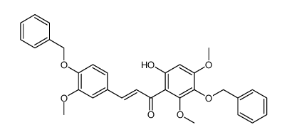 4,5'-dibenzyloxy-2'-hydroxy-3,4',6'-trimethoxychalcone结构式