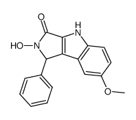 2-Hydroxy-7-methoxy-1-phenyl-1,4-dihydro-2H-pyrrolo[3,4-b]indol-3-one Structure