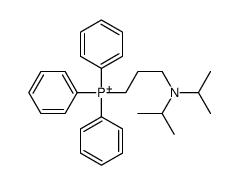 3-[di(propan-2-yl)amino]propyl-triphenylphosphanium结构式