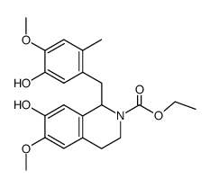 (+/-)-6'-methyl-N-ethoxycarbonyl-N-norreticuline结构式