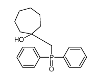 1-(diphenylphosphorylmethyl)cycloheptan-1-ol结构式