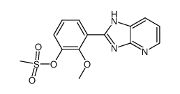 2-(2'-Methoxy-3'-methanesulfonyloxy-phenyl)-imidazo[4,5-b]pyridine Structure