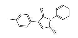 3-(4-methylphenyl)-1-phenyl-5-sulfanylidenepyrrol-2-one Structure