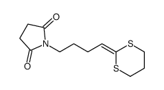 1-[4-(1,3-dithian-2-ylidene)butyl]pyrrolidine-2,5-dione结构式