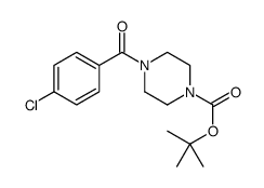 tert-butyl 4-(4-chlorobenzoyl)piperazine-1-carboxylate结构式