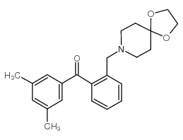 3',5'-二甲基-2-[8-(1,4-二恶-8-氮杂螺-[4.5]癸基)甲基]苯甲酮图片