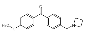 4-AZETIDINOMETHYL-4'-THIOMETHYLBENZOPHENONE结构式