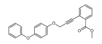 methyl 2-[3-(4-phenoxyphenoxy)prop-1-ynyl]benzoate结构式