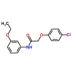 2-(4-Chlorophenoxy)-N-(3-ethoxyphenyl)acetamide结构式